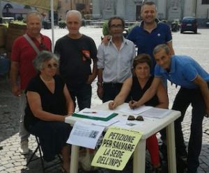 raccolta firme petizione sede Inps Sicilia La Mura