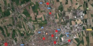 La mappa di dove verranno installate le colonnine di ricarica per auto elettriche a Carmagnola