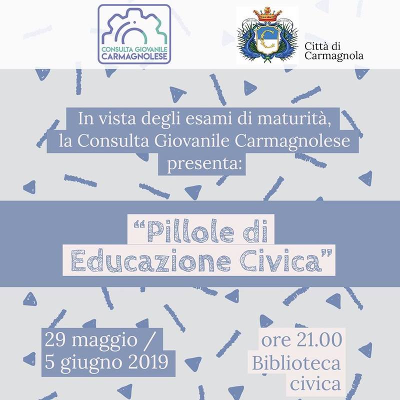 Consulta Giovanile Carmagnola Educazione Civica