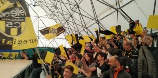 Tifosi Elledì ad Aosta per i playoff validi per il passaggio in Serie A2 di futsal