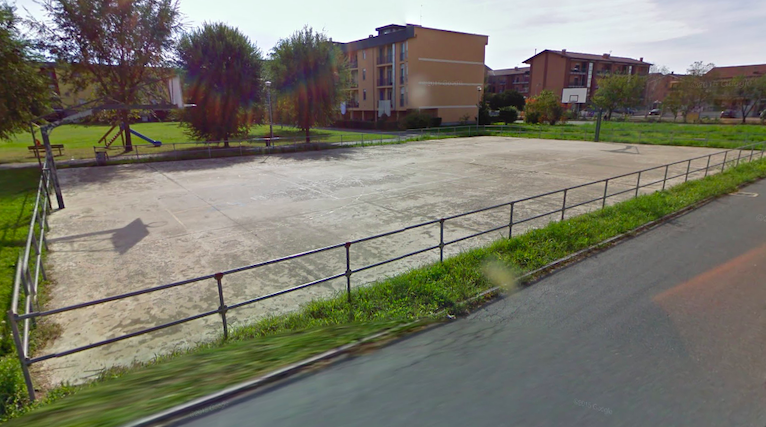 Piastre sportive via Tumedei Casalis - Ph. Google Street View