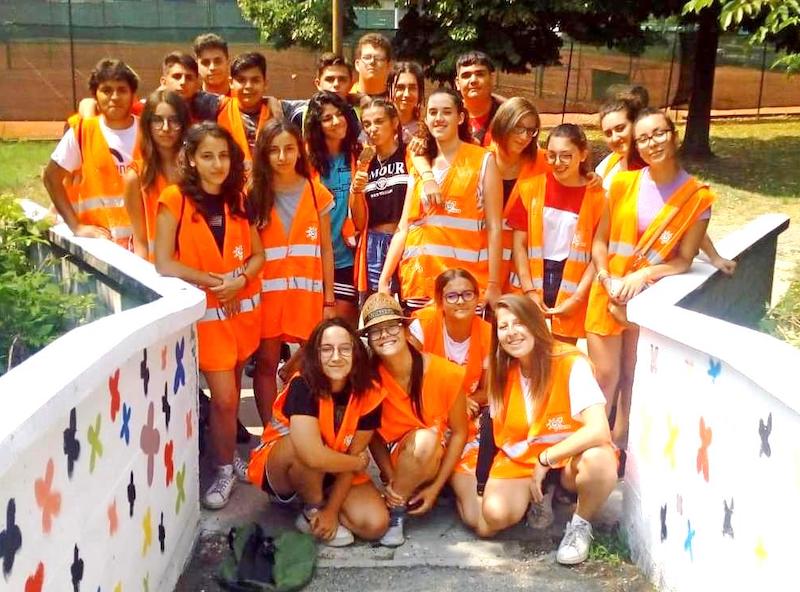 I ragazzi e le ragazze di Piazza Ragazzabile 2019 a Villastellone -Ph. Riccardo Borelli