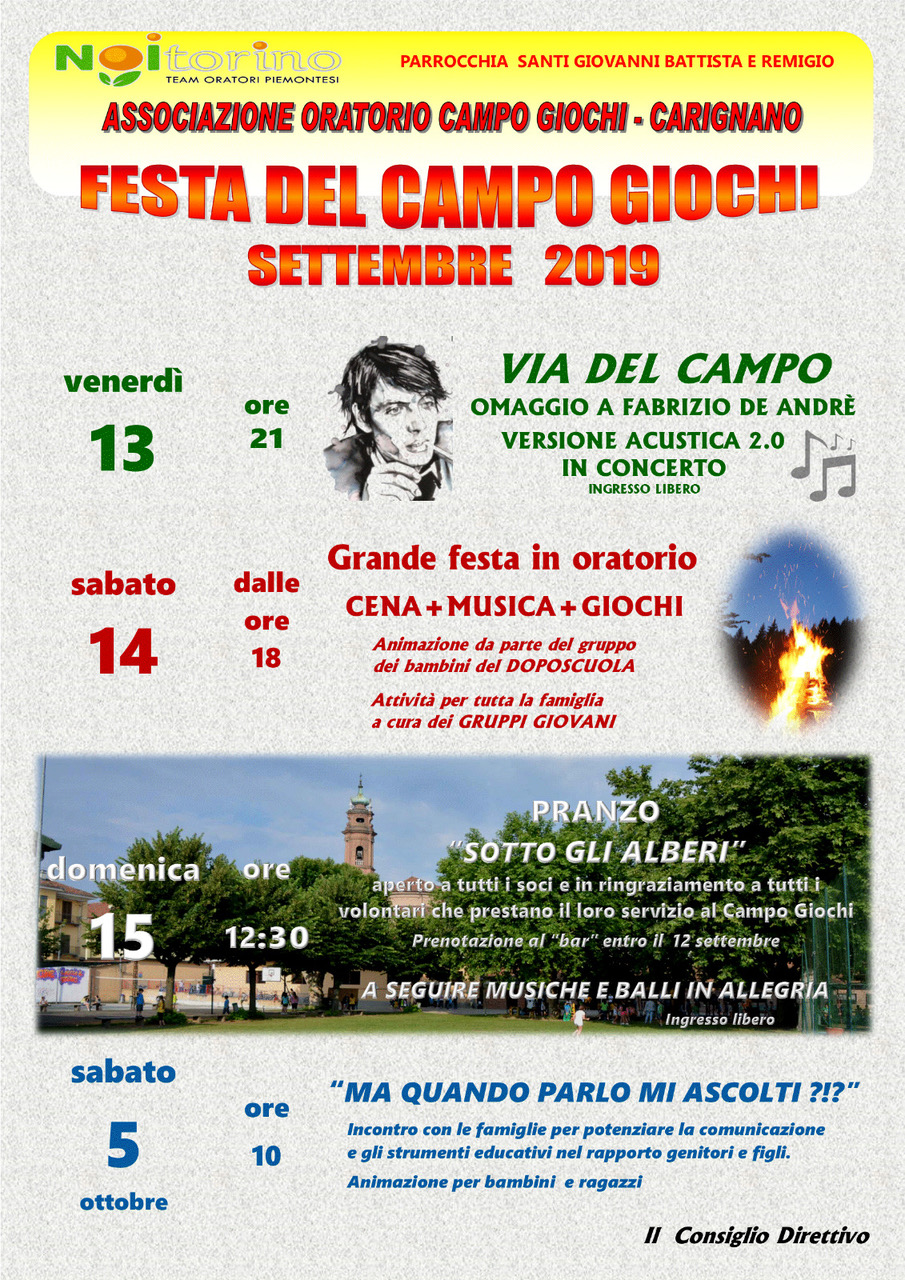 festa campo giochi