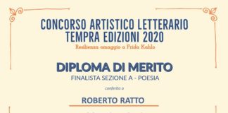 Roberto Ratto diploma Tempra