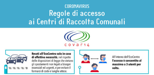 regole di accesso ecocentri Covar 14