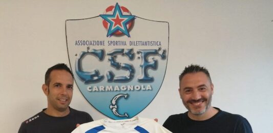 Csf Carmagnola Il neopresidente Russo e l'allenatore Prima squadra Contieri