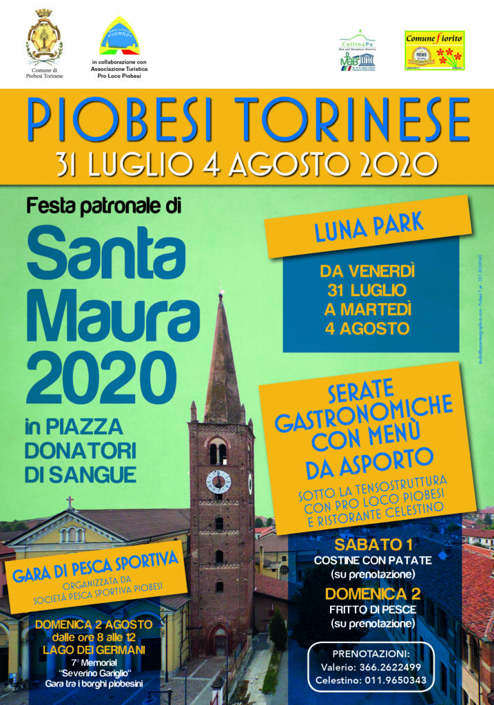 manifesto Santa Maura Piobesi 2020