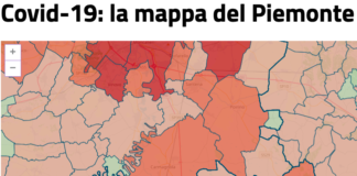 Covid mappa Piemonte contagi area Carmagnolese 20 ottobre