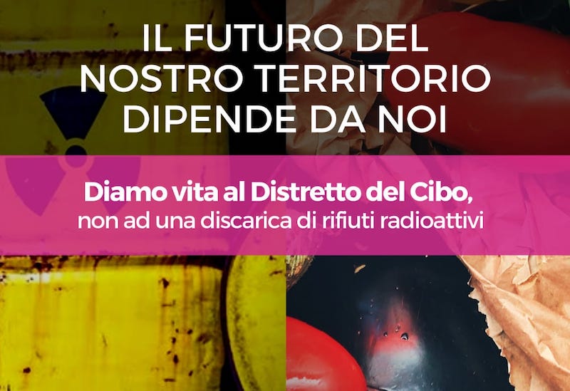 Distretto del Cibo rifiuti radioattivi