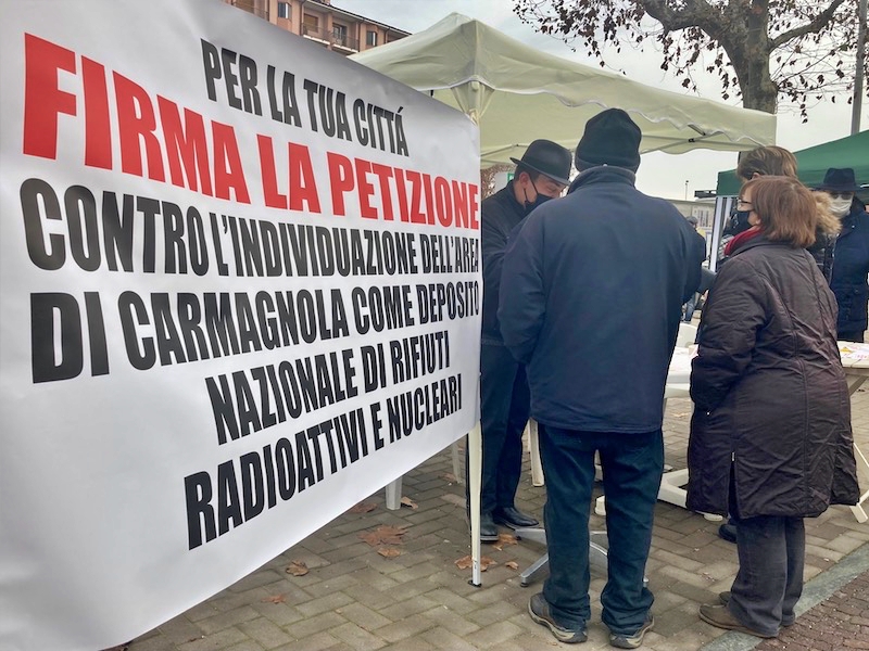 Firme anti nucleare a Carmagnola, la petizione va online