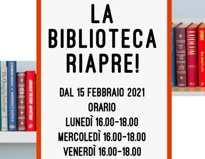 biblioteca villastellone riapre