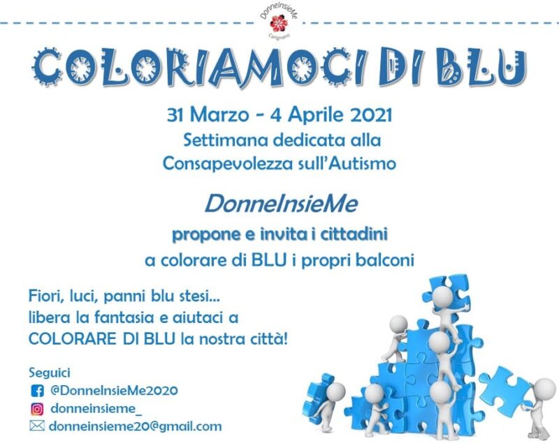 Carignano in blu: DonneInsieme sensibilizza all'autismo