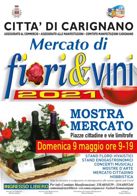 mercato fiori vini carignano 