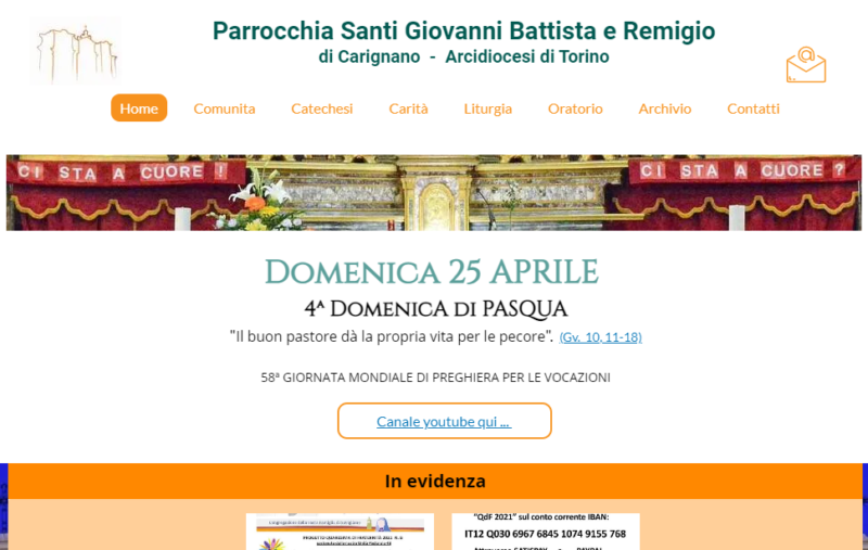 parrocchia carignano sito internet