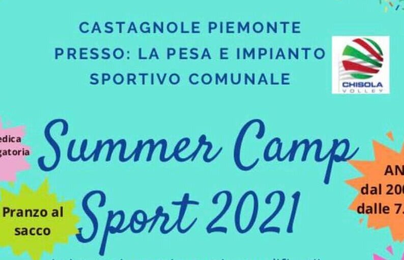 A Castagnole il "Summer Camp Sport 2021" del Chisola Volley