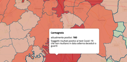 contagi Covid-19 nel Carmagnolese