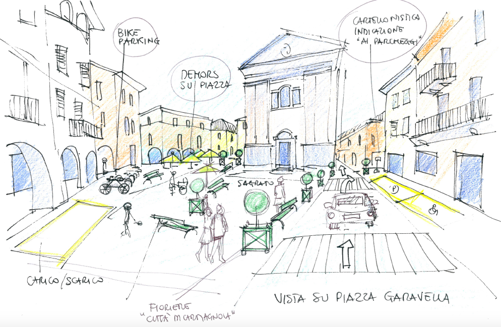 piazza Garavella pedonale