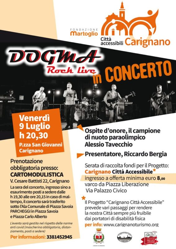 concerto raccolta fondi carignano