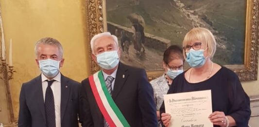 Maura Romero Cavaliere al Merito della Repubblica Fidas Carmagnola