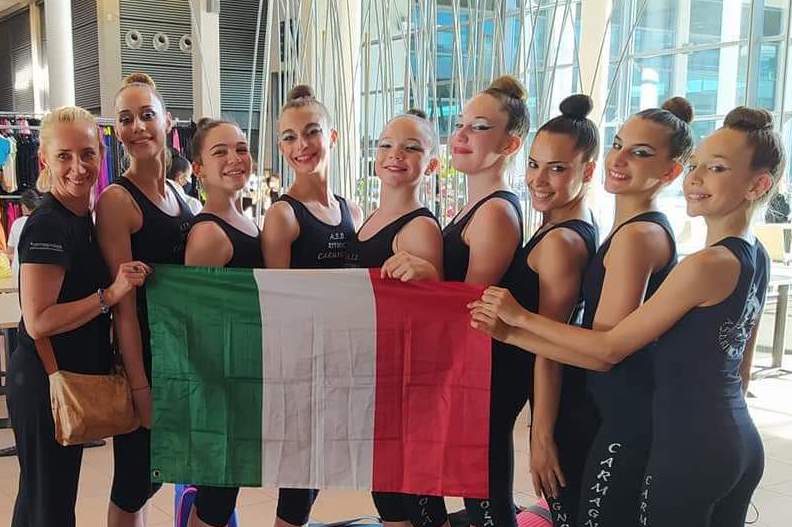 Ritmica Carmagnola da record ai campionati italiani 2021