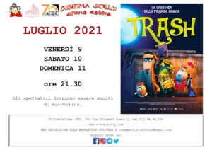 Il cinema Jolly di Villastellone proietta il cartone "Trash"