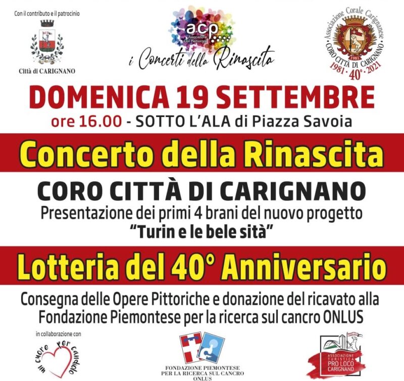 concerto della rinascita carignano