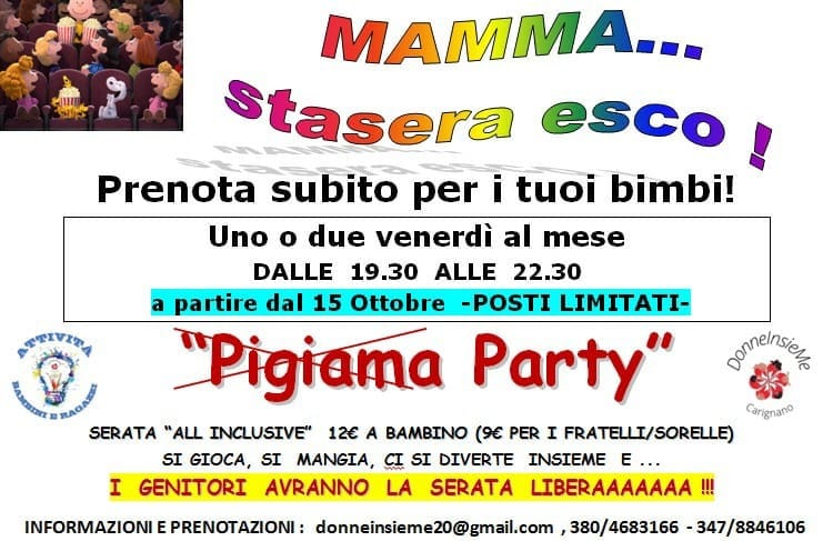 mamma stasera esco donneinsieme