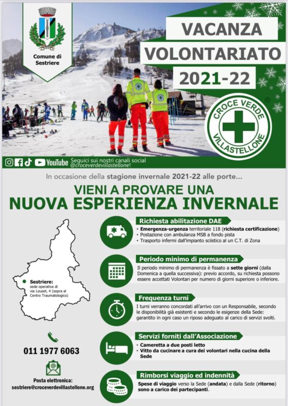 vacanza volontariato sestriere