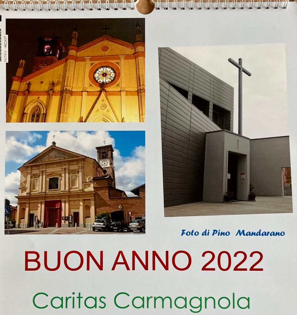 calendario 2022 caritas carmagnola