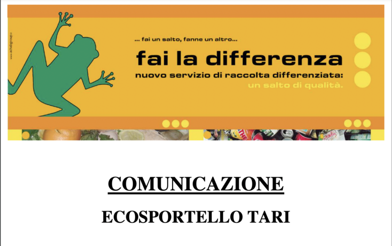 ecosportello tari villastellone