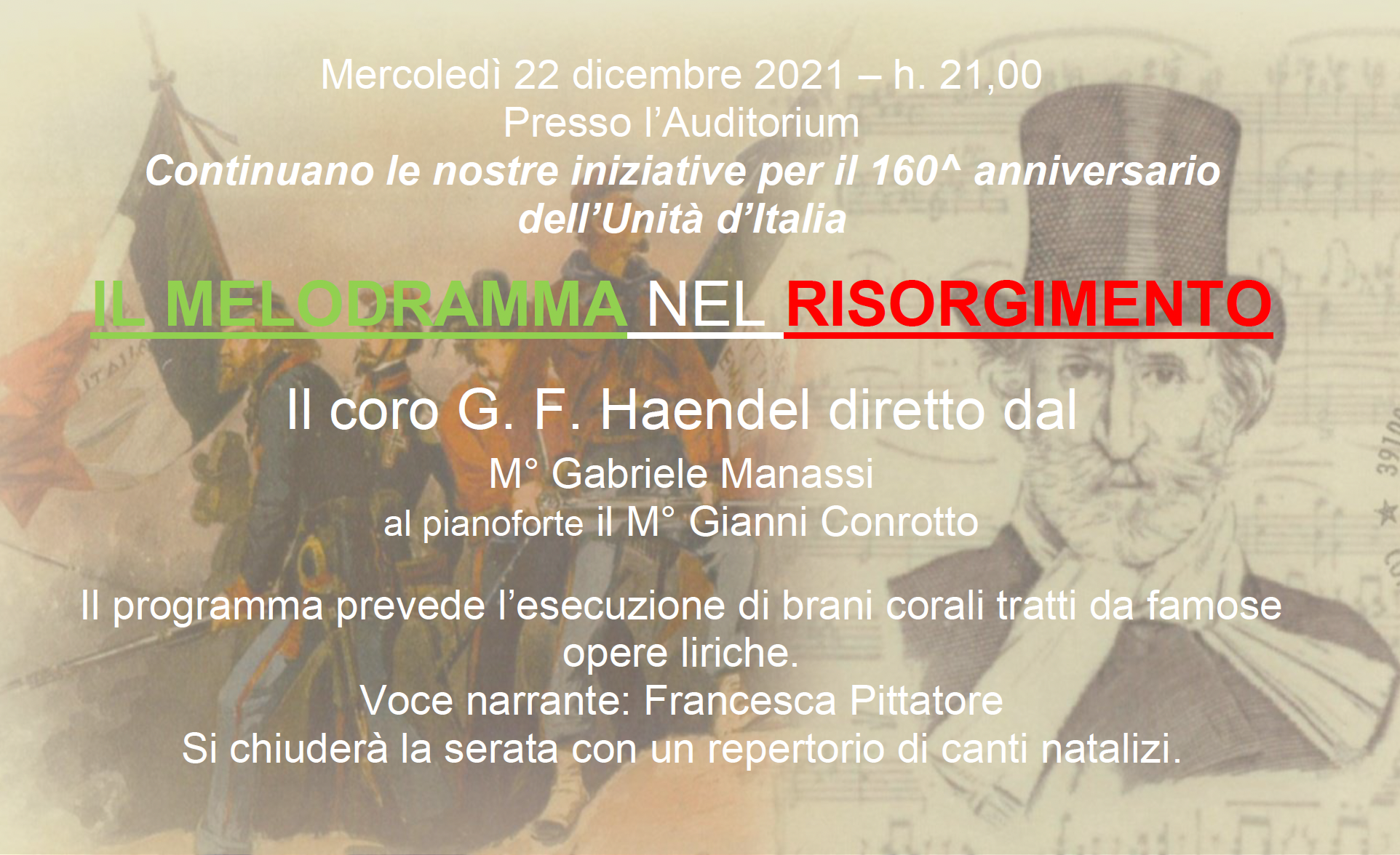 "Il melodramma nel Risorgimento" all'Unitre di Villastellone