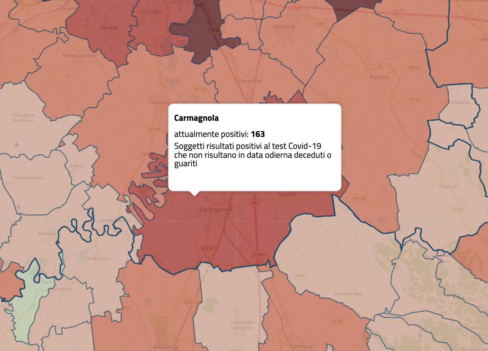 La quarta ondata del Covid-19 investe anche l'area carmagnolese