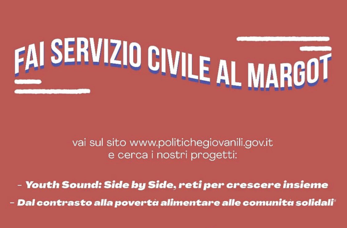 Pubblicato il bando per il Servizio Civile 2022 al Circolo Margot di Carmagnola