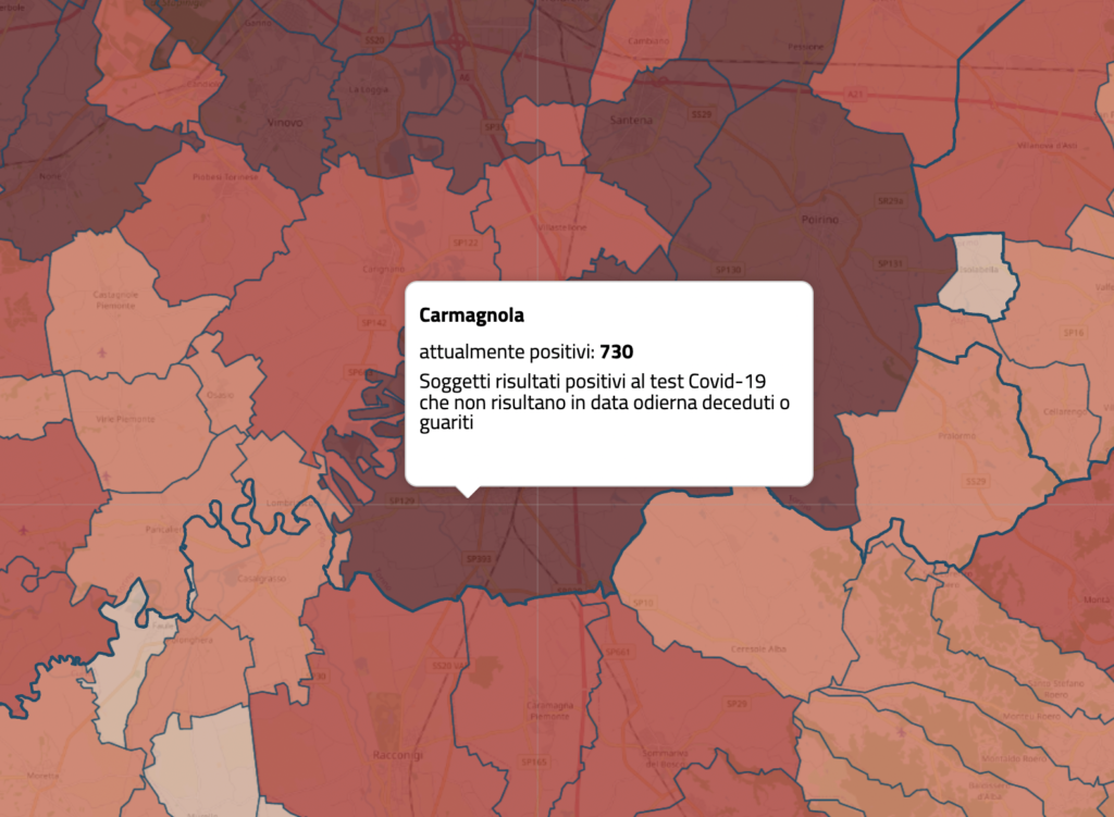 meno contagi covid carmagnolese
