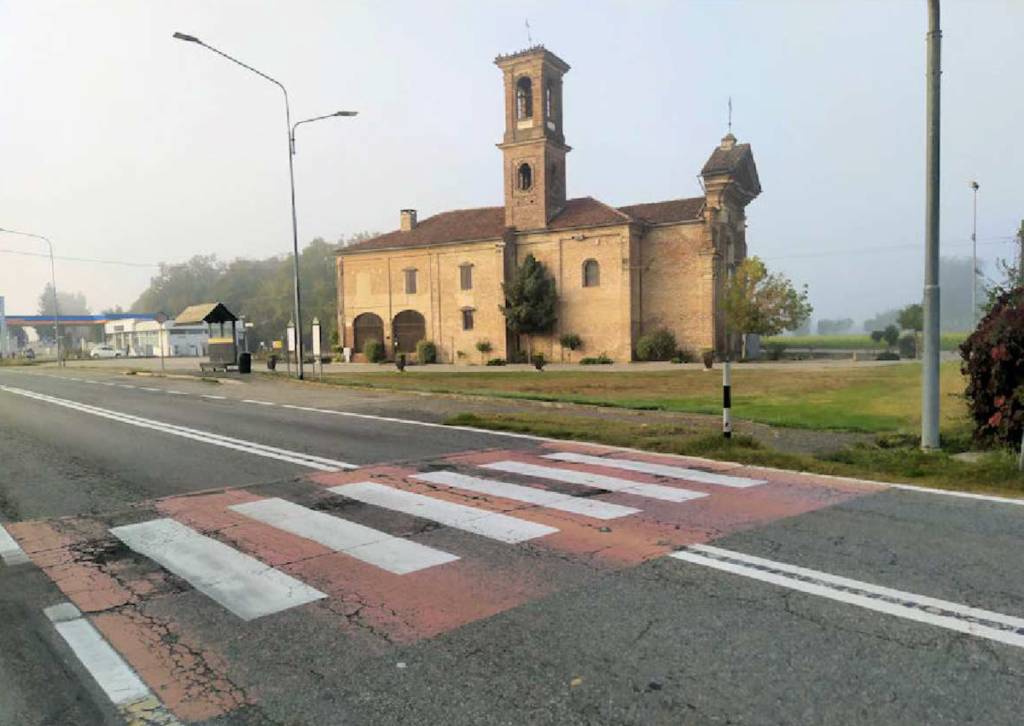 pista ciclo pedonale bossola