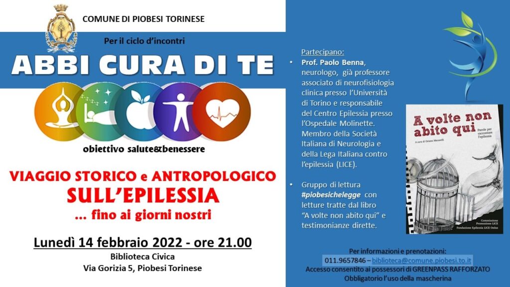 piobesi torinese biblioteca epilessia lettura