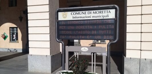 Moretta pannello senso civico