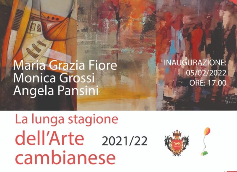 Sabato la terza inaugurazione della mostra d'arte a Cambiano