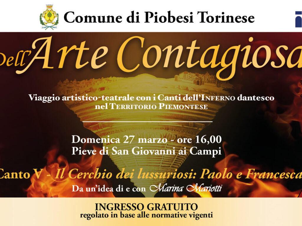 piobesi torinese lettura dante inferno spettacolo culturale pieve di san giovanni ai campi