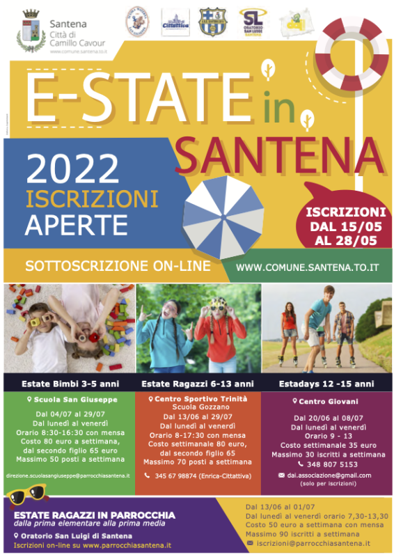 estate ragazzi santena