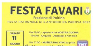 Poirino festa patronale Favari