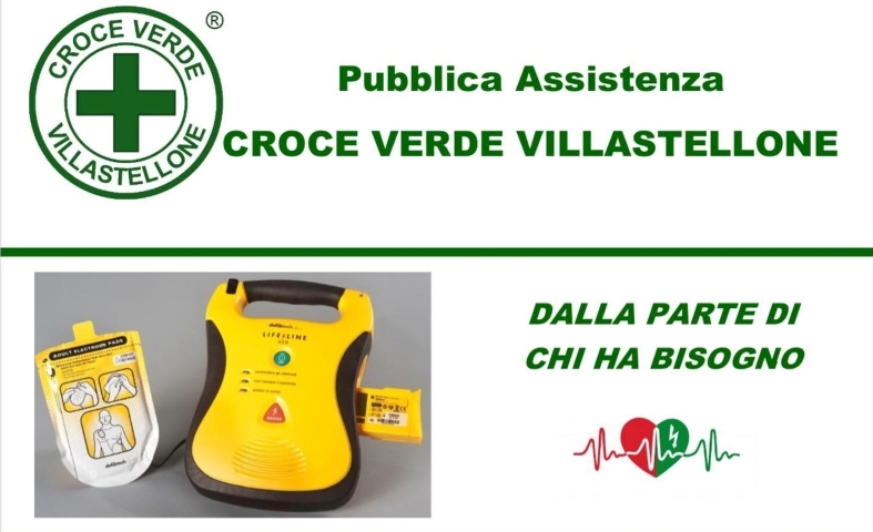 villastellone defibrillatore raccolta fondi