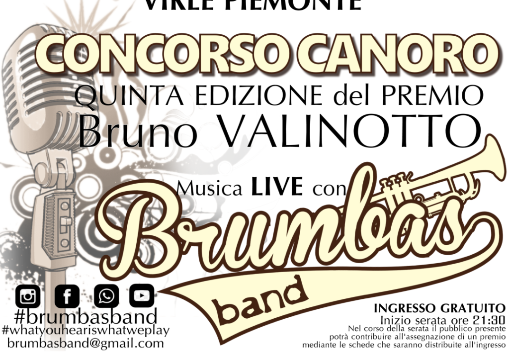 virle piemonte festa patronale brumbas band concorso canoro bruno valinotto musica