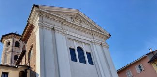 La chiesa della Misericordia, in piazza Garavella a Carmagnola