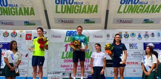 Irene Cagnazzo sul Podio al Giro della Lunigiana ph Ossola