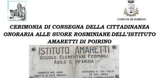 Poirino cittadinanza suore Amaretti