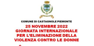 castagnole piemonte 25 novembre giornata violenza donne genere