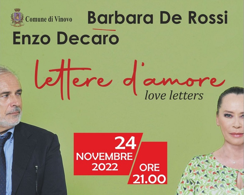 All'auditorium di Vinovo lo spettacolo "Lettere d'amore"