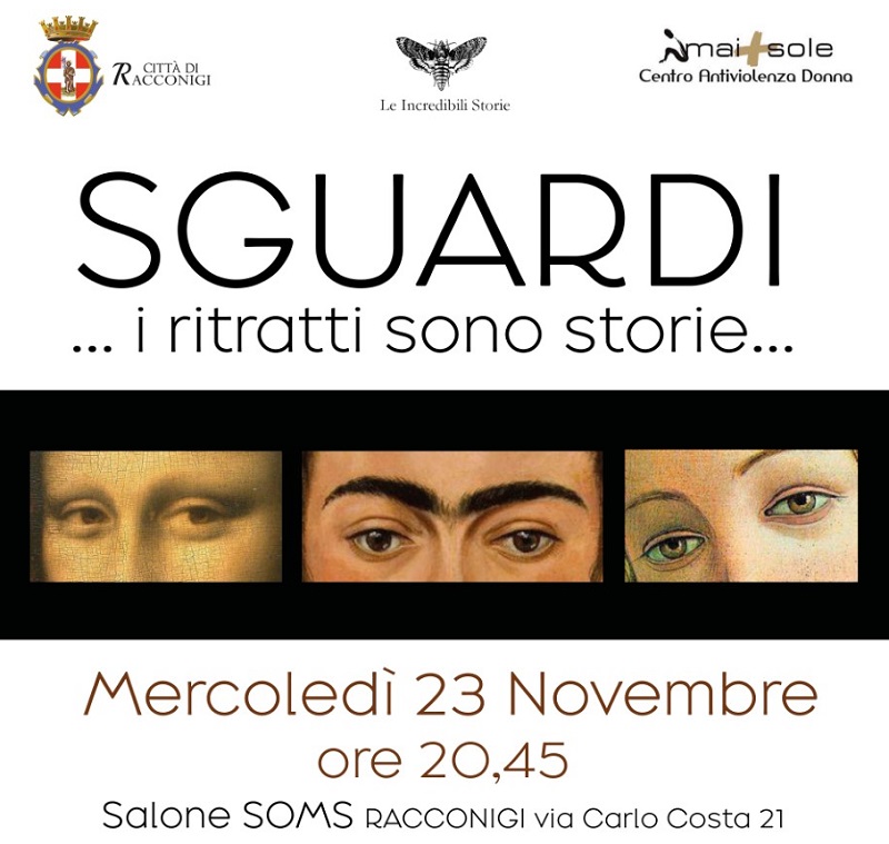 Violenza di genere, a Racconigi l'evento “Sguardi...i ritratti sono storie”