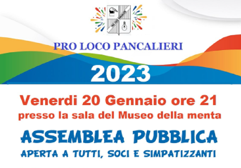 Assemblea e tesseramento 2023 per la Pro Loco di Pancalieri